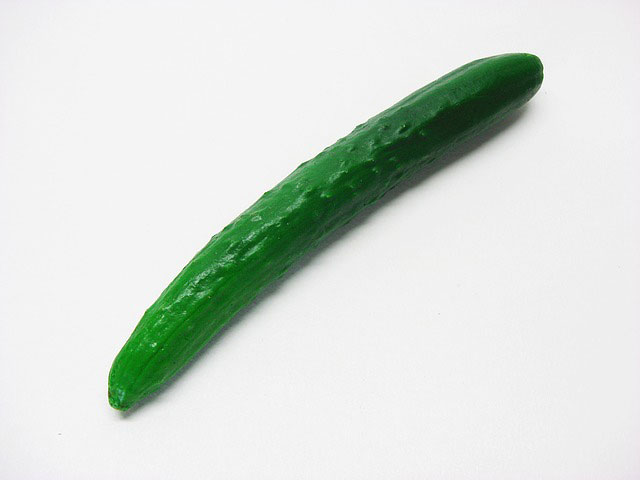 A cucumber.