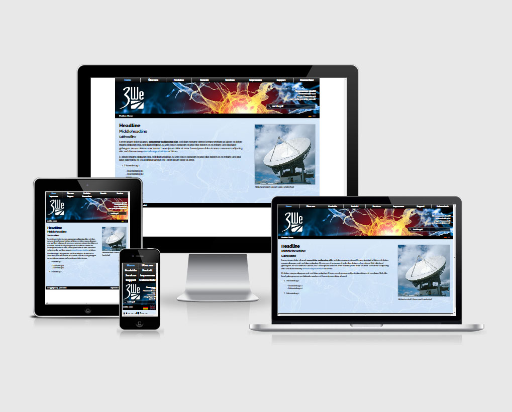 Responsive-Preview of Template 05