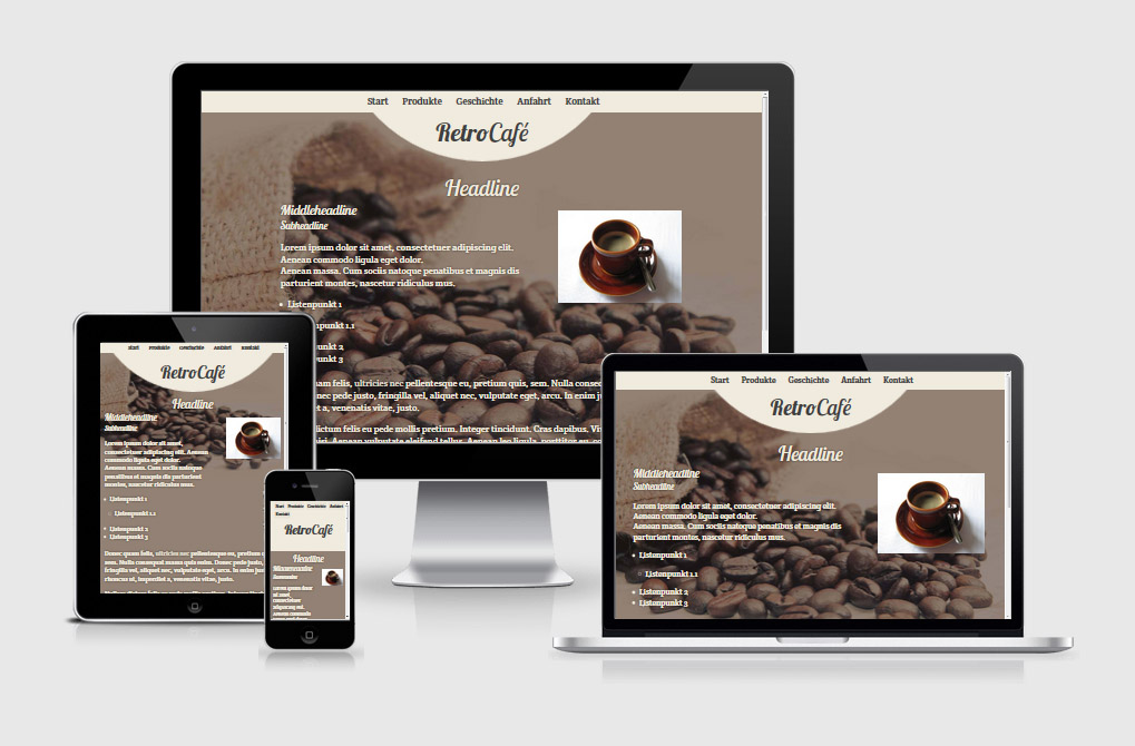 Responsive-Preview of Template 06